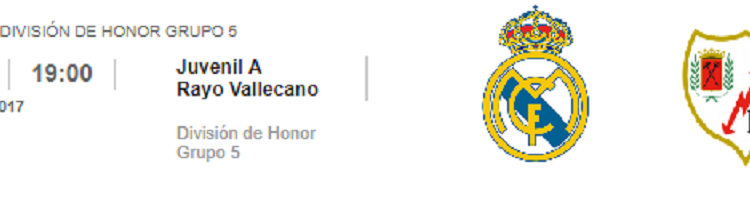 Real Madrid Juvenil A Rayo Vallecano
