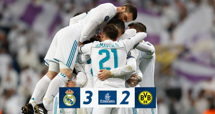 Real Madrid 3 Borussia Dortmund 2