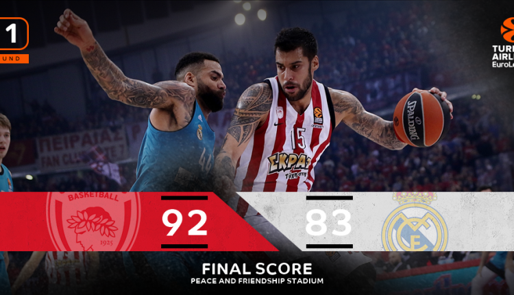 Olympiacos 92 Real Madrid 83