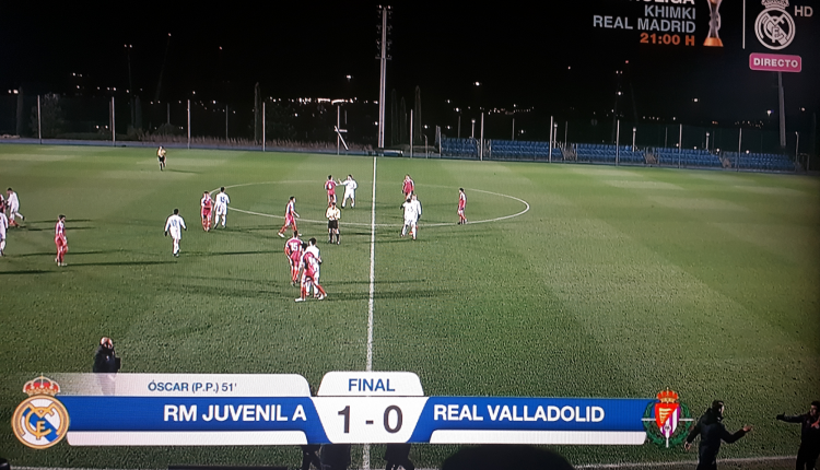Real Madrid Juvenil A 1 Valladolid 0
