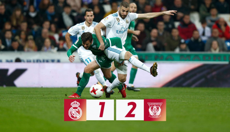 Real Madrid 1 Leganés 2