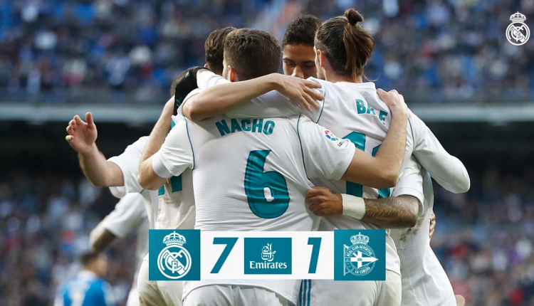 Real Madrid 7 Deportivo 1 2018