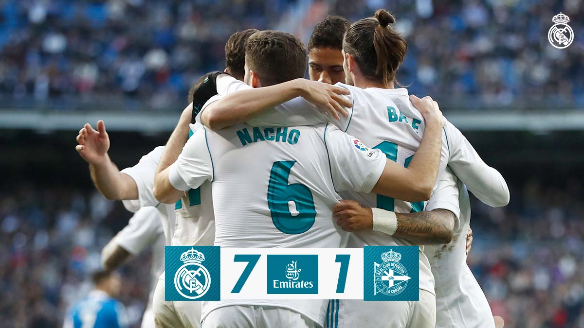 Real Madrid 7 Deportivo 1 2018