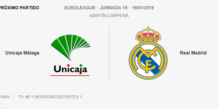 Unicaja Real Madrid 2018