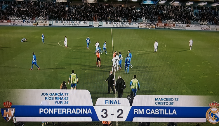 Ponferradina 3 Real Madrid Castilla 2