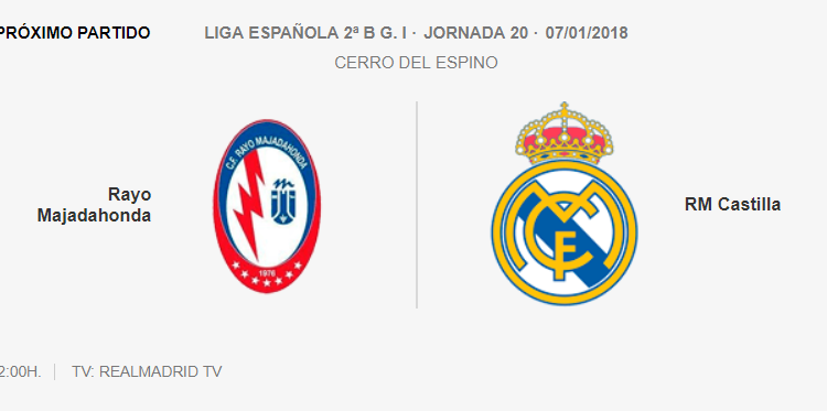 Rayo Majadahonda Real Madrid Castilla