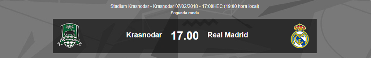 Krasnodar Real Madrid UYL 2018