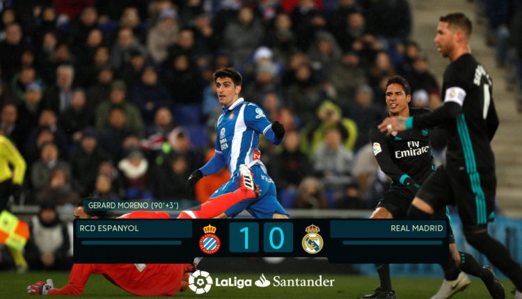 Espanyol 1 Real Madrid 0 Liga 2018