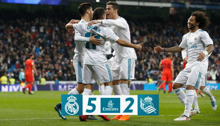Real Madrid 5 Real Sociedad 2