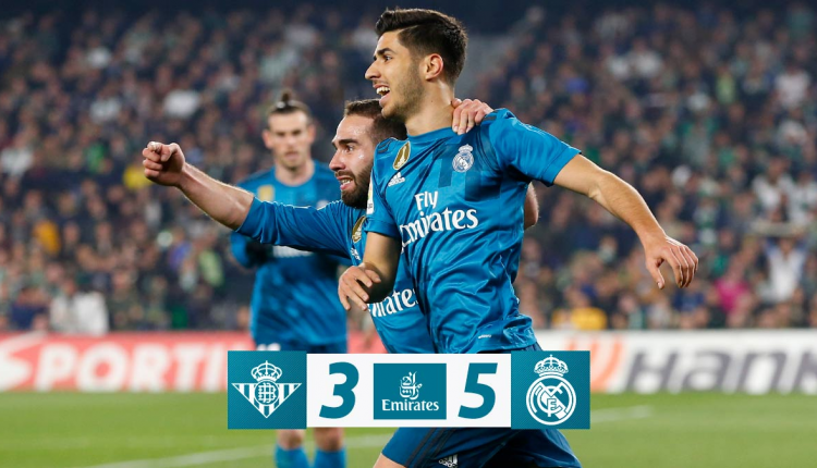 Betis 3 Real Madrid 5 2018 Liga