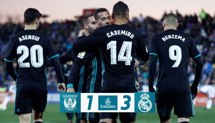 Leganés 1 Real Madrid 3