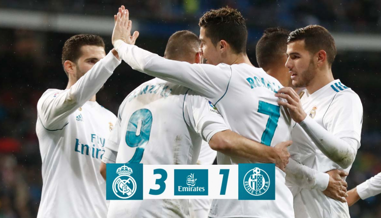 Real Madrid 3 Getafe 1 2018