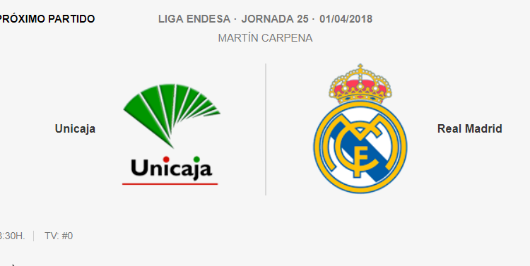 Unicaja Málaga Real Madrid 2018