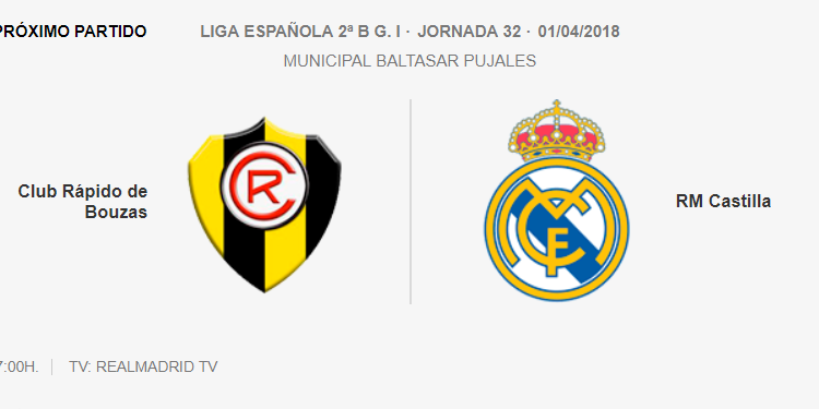 Rápido de Bouzas Real Madrid Castilla