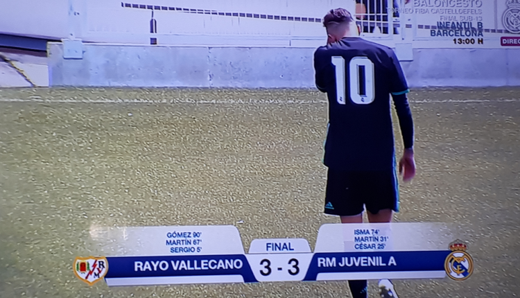 Rayo Vallecano 3 Real Madrid Juvenil A 3