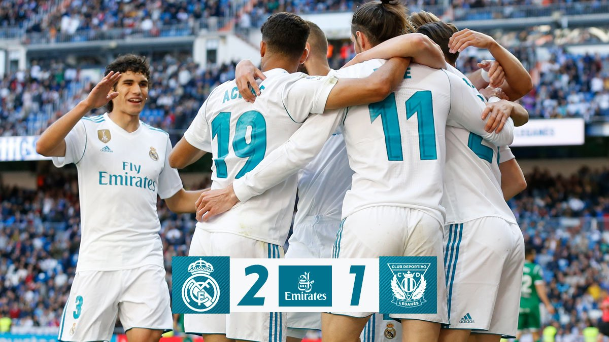 Real Madrid 2 Leganés 1 Liga 2018