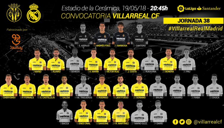 Villarreal Real Madrid 2018