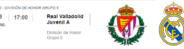 Valladolid Juvenil A Real Madrid 2018 DH J2