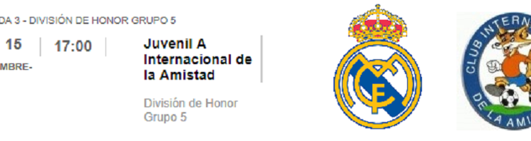 Real Madrid Juvenil A Internacional Amistad