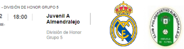 Real Madrid Juvenil A Almendralejo DH J1 2018