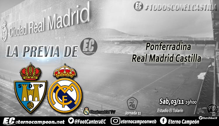 Ponferradina Real Madrid Castilla 2ºB 2018 J11
