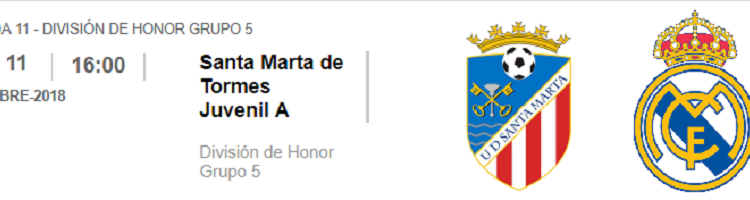 Santa Marta Real Madrid Juvenil A DH G5 J11 2018
