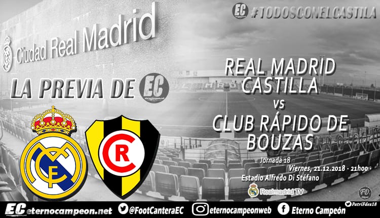 Real Madrid Castilla Rápido Bouzas J18 2018