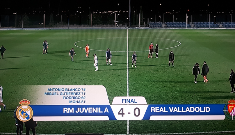 Real Madrid Juvenil A 4 Valladolid 0 DH G5 J17 2018