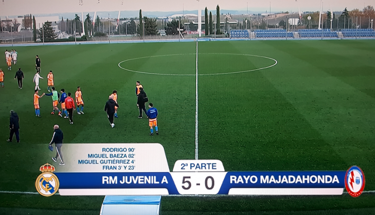 Real Madrid Juvenil A 5 Rayo Majadahonda 0 DH G5 J14 2018
