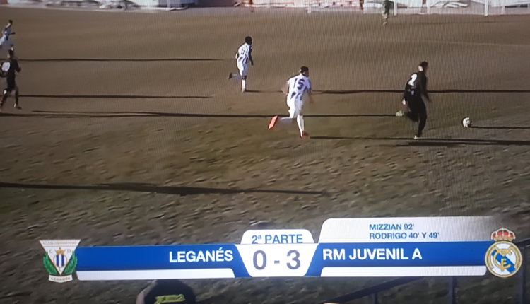 Leganés 0 Real Madrid Juvenil A 3 DH G5 J20 2019
