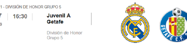 Real Madrid Juvenil A Getafe DH G5 J21 2019