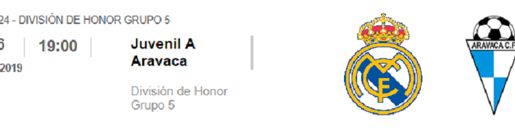 Real Madrid Juvenil A Aravaca DH G5 J24 2019