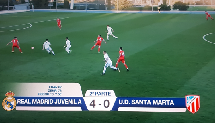 Real Madrid Juvenil A 4 Santa Marta 0 DH G5 J26 2019