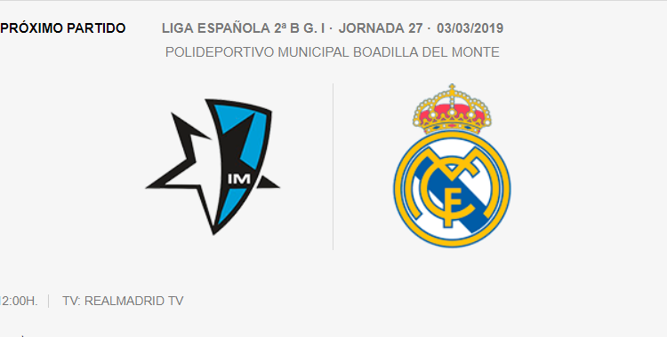 Internacional de Madrid Real Madrid Castilla J27 2019