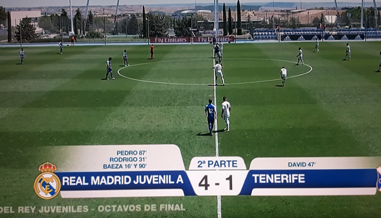 Real Madrid Juvenil A 4 Tenerife 1 1/8 vuelta Copa del Rey 2019