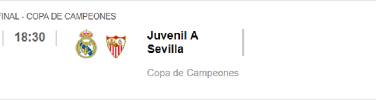 Real Madrid Juvenil A Sevilla 1/4 Copa de Campeones 2019