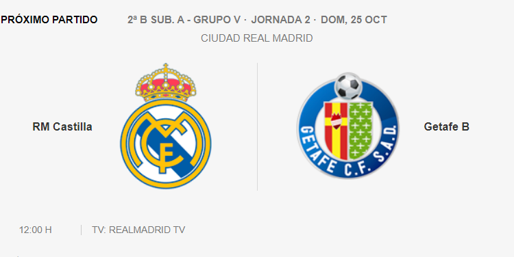 Real Madrid Castilla Getafe B 2020/21