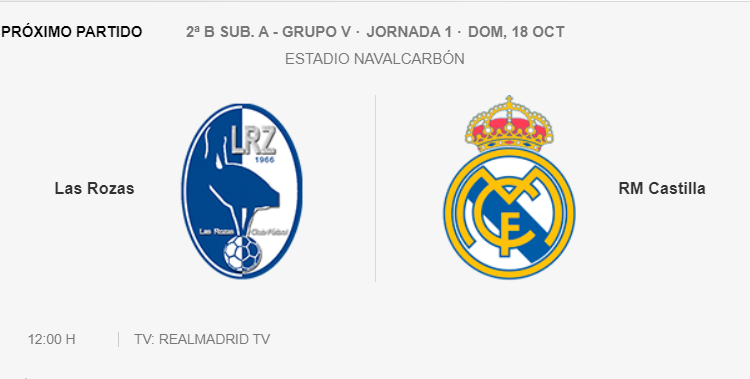 Las Rozas Real Madrid Castilla 2020