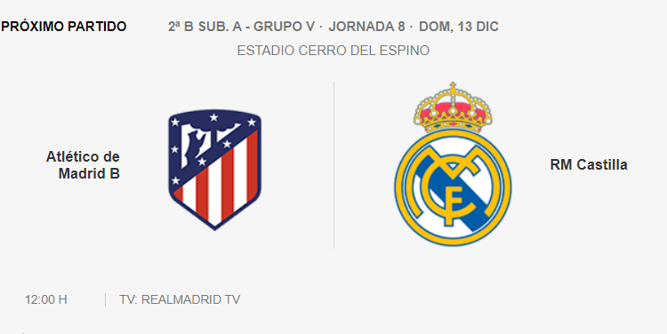 Atlético B Real Madrid Castilla 2020 J8 2B