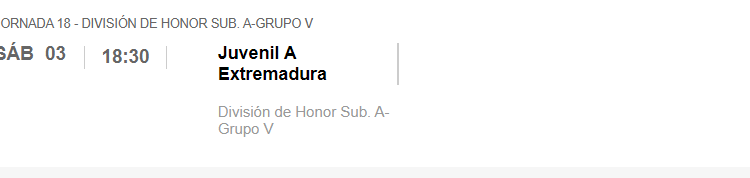 Real Madrid Juvenil A Extremadura 2021 DH5 G5 J18