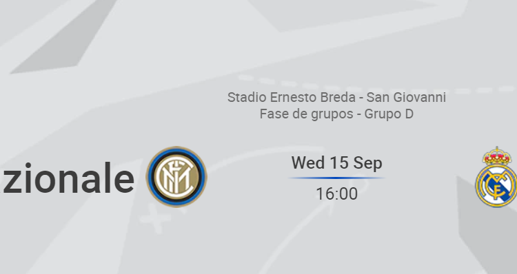 Inter Milán Real Madrid Juvenil A 2021 Youth League J1