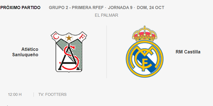 Atlético Sanluqueño Real Madrid Castilla Primera RFEF 2021