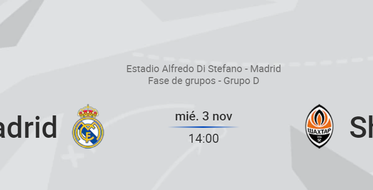 Real Madrid Juvenil A Shakhtar Youth League J4 2021