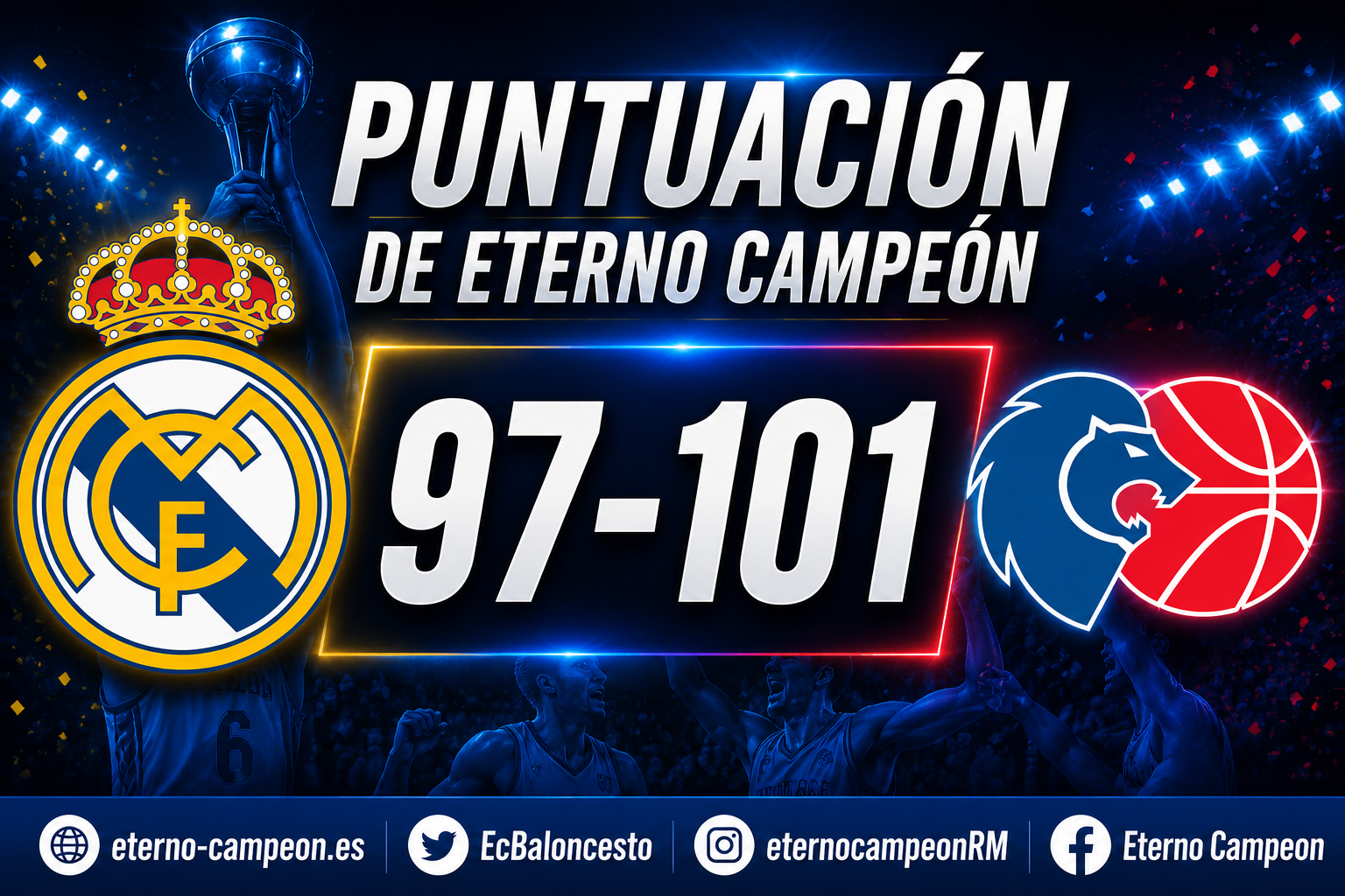 Liga Endesa | Jornada 30 ~ La Puntuación de Eterno Campeón | Real Madrid 97-101 Río Breogán