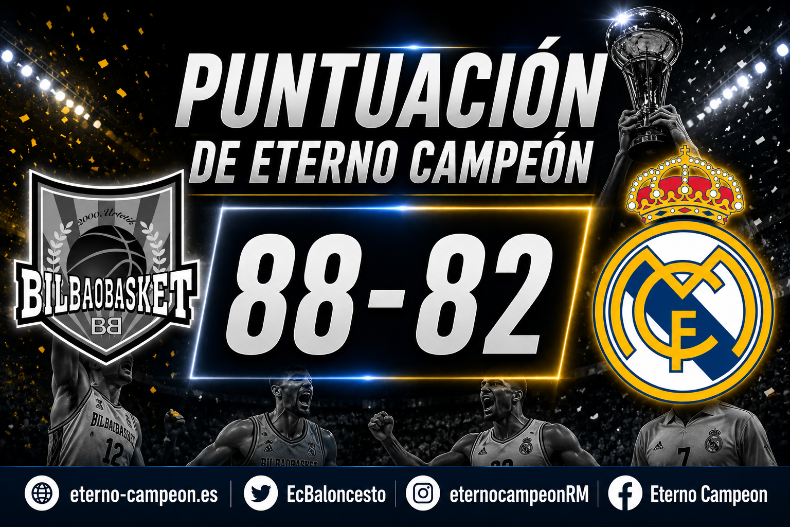 Liga Endesa | Jornada 31 ~ La Puntuación de Eterno Campeón | Surne Bilbao Basket 88-82 Real Madrid