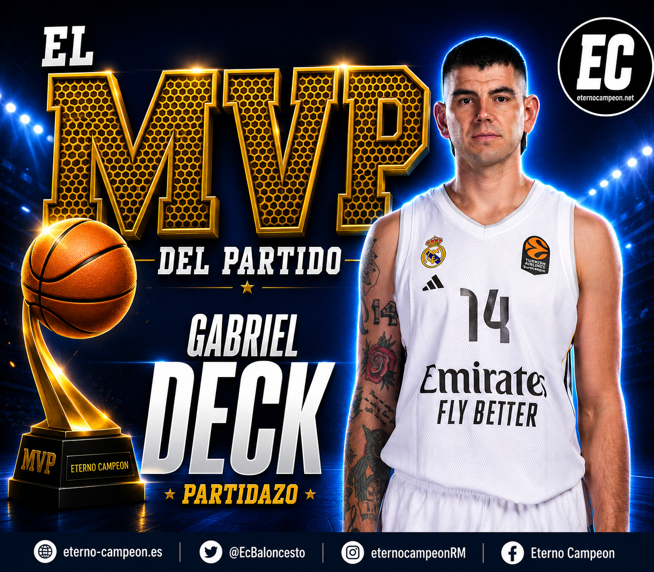 Liga Endesa ~ PlayOff | 1º Partido ~ MVP | Real Madrid 97-98 La Laguna Tenerife