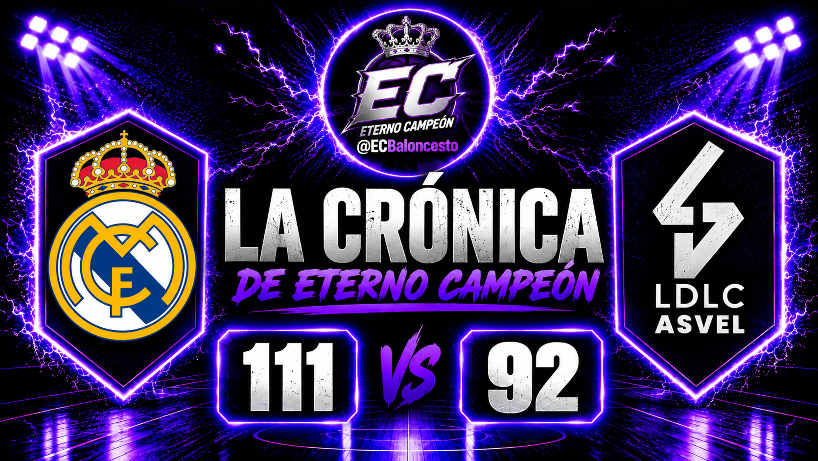 Euroliga | Jornada 6 ~ Crónica | Real Madrid 111-92 Asvel Villeurbanne